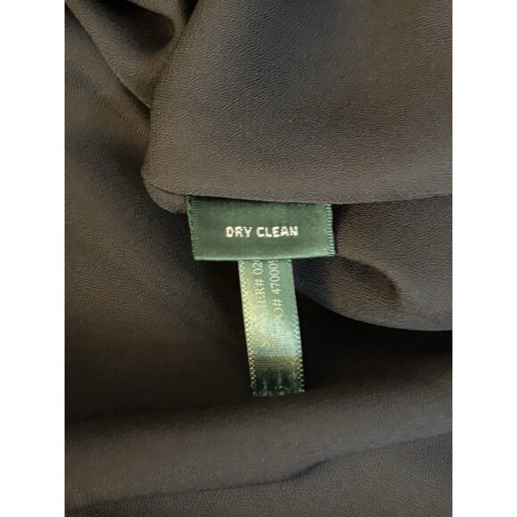 LAUREN RALPH LAUREN Women's Black V-Neck Sheath Dress 20W Cap Sleeve Cocktail - Picture 9 of 11